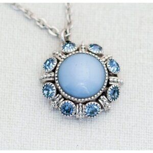 24'', Vintage Blue Star Necklace by Avon - A5